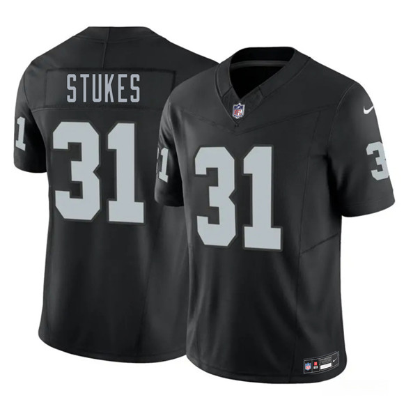 Men's Las Vegas Raiders #31 Treydan Stukes Black 2026 F.U.S.E. Vapor Untouchable Limited Football Stitched Jersey