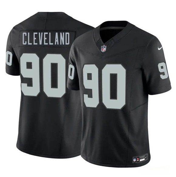 Men's Las Vegas Raiders #90 Brandon Cleveland Black 2026 F.U.S.E. Vapor Untouchable Limited Football Stitched Jersey
