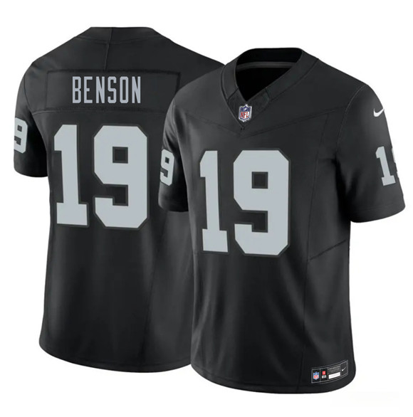 Men's Las Vegas Raiders #19 Malik Benson Black 2026 F.U.S.E. Vapor Untouchable Limited Football Stitched Jersey