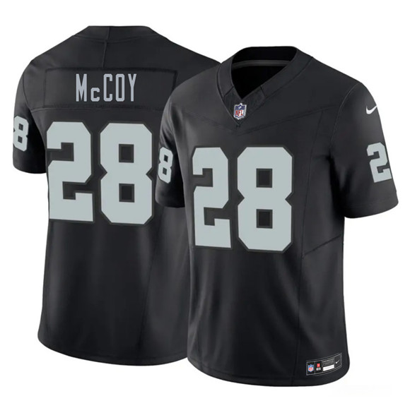 Men's Las Vegas Raiders #28 Jermod McCoy Black 2026 F.U.S.E. Vapor Untouchable Limited Football Stitched Jersey