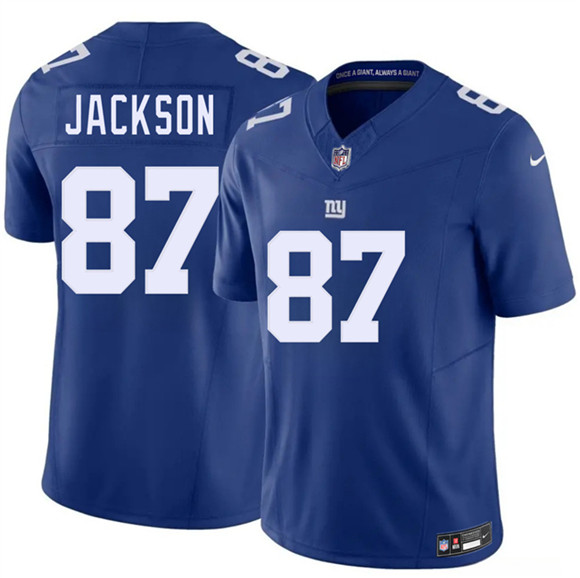 Men's New York Giants #87 Courtney Jackson Blue 2026 F.U.S.E. Vapor Untouchable Limited Football Stitched Jersey
