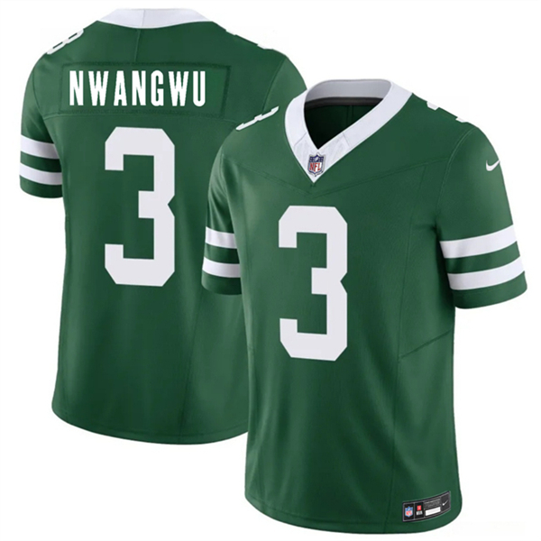 Men's New York Jets #3 Kene Nwangwu Green 2026 F.U.S.E. Vapor Untouchable Limited Football Stitched Jersey