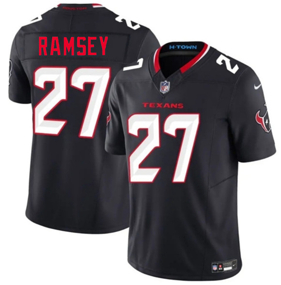 Men's Houston Texans #27 Kamari Ramsey Navy 2nd Alternate 2026 F.U.S.E. Vapor Limited Football Stitched Jersey