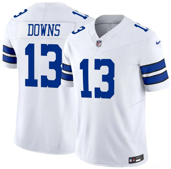 Men's Dallas Cowboys #13 Caleb Downs White 2026 Draft F.U.S.E Vapor Untouchable Limited Stitched Football Jersey