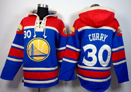 Golden State Warriors #30 Stephen Curry Blue Hoodie