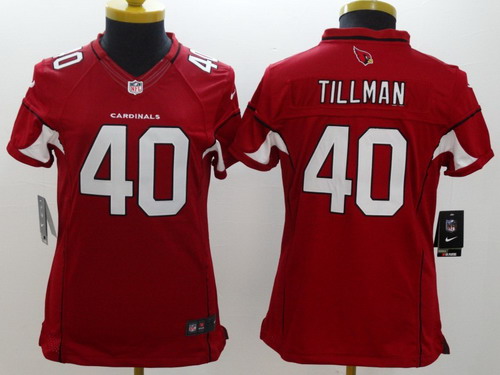 Nike Arizona Cardinals #40 Pat Tillman Red Limited Womens Jersey