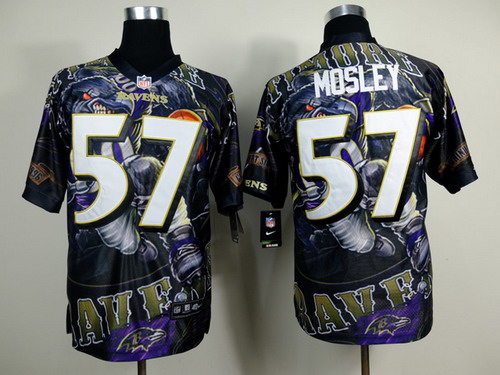 Nike Baltimore Ravens #57 C.J. Mosley 2014 Fanatic Fashion Elite Jersey